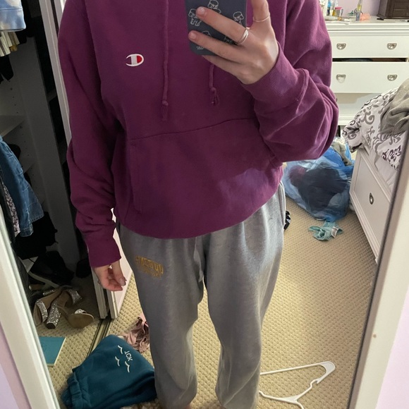 PURPLE CHAMPION HOODIE - Picture 2 of 4